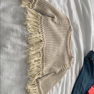 Knitz for Love & Lemons Denver Fringe sweater